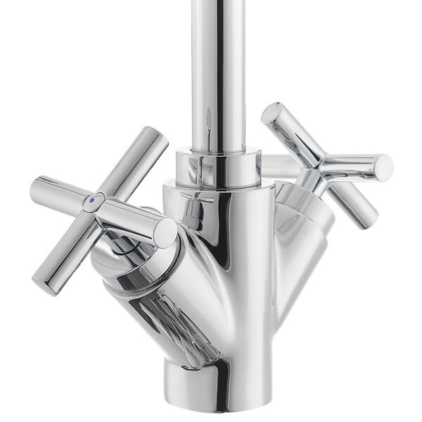 PAFFONI - Paffoni Quattro Mélangeur de lavabo XL en col de cygne, Chrome (QTV077) - large