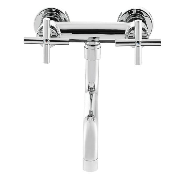 PAFFONI - Paffoni Quattro Mélangeur de lavabo mural avec bec long, Chrome (QTV161) - large
