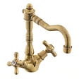 PAFFONI - Paffoni Ricordi Mélangeur XL de lavabo  avec tirette et bonde, Design vintage, Bronze (IR085BR) - vignette