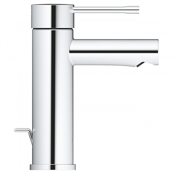 GROHE - Grohe Essence Mitigeur monocommande taille S avec tirette et vidage, cartouche en céramique, Chrome (24175001) - large
