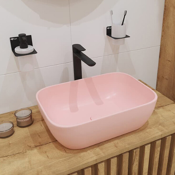 SWISS AQUA TECHNOLOGIES - Swiss Aqua Technologies Mood mitigeur lavabo XL avec levier sans tirette, G3/8, Noir mat (SATBSMOOD285C) - large