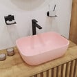 SWISS AQUA TECHNOLOGIES - Swiss Aqua Technologies Mood mitigeur lavabo XL avec levier sans tirette, G3/8, Noir mat (SATBSMOOD285C) - vignette