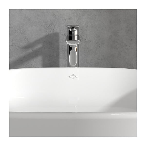 VILLEROY & BOCH - Villeroy & Boch O.Novo Mitigeur monocommande de Lavabo, Surélevé, Avec vidage,  Chrome (TVW10410511061) - large