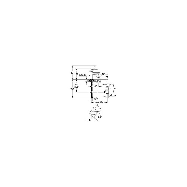 GROHE - Grohe Mitigeur Lavabo Europlus (3261200E) - large