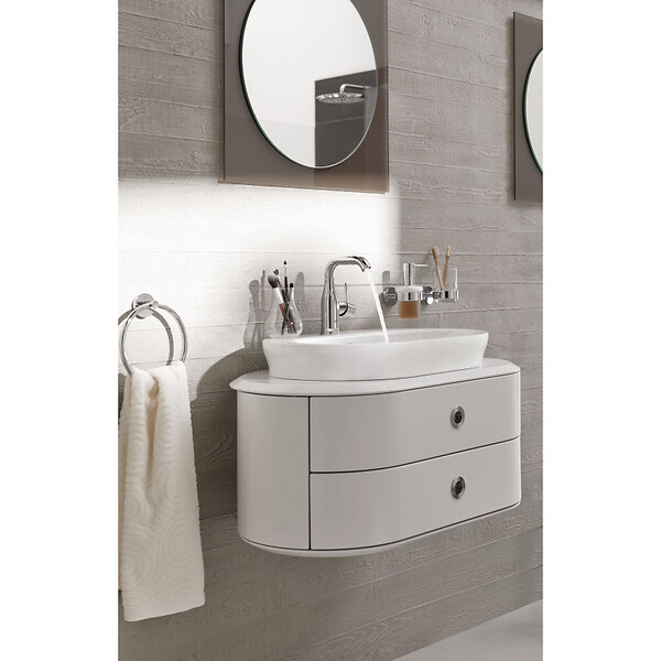 GROHE - Grohe Essence Set Mitigeur monocommande 1/2" Lavabo Taille M + Bonde clic clac Grohe pour lavabo avec trop-plein (23463001-CLICCLAC) - large