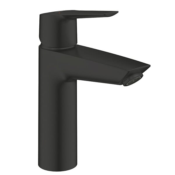 GROHE - Grohe START Mitigeur monocommande lavabo taille M, avec bonde clic-clac, noir mat (G-235752432) - large