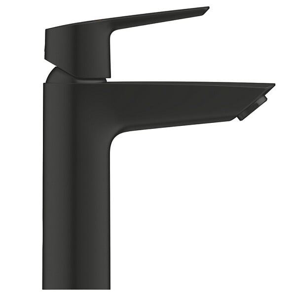 GROHE - Grohe START Mitigeur monocommande lavabo taille M, avec bonde clic-clac, noir mat (G-235752432) - large