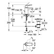 GROHE - Grohe Eurosmart Cosmopolitan  Mitigeur monocommande 1/2" lavabo Taille S (3282500E) - vignette