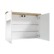 NATUREL - Naturel Armoire à miroir Naturel Stilla + LED 80x60 cm blanc (STILLAE08002) - vignette