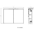 NATUREL - Naturel Armoire à miroir Naturel Stilla + LED 80x60 cm blanc (STILLAE08002) - vignette