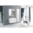 NATUREL - Naturel Verona Armoire haute blanche avec deux portes, 40x30x170cm (VERONAV40BM) - vignette