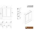 NATUREL - Naturel Lucca Armoire de toilette assemblée 60x75 cm, stratifié, 4 étagères, miroir, couleur chêne (LUCCA60CABD) - vignette