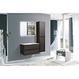 NATUREL - Naturel Verona Armoire haute bois foncé avec deux portes, 40x30x170cm (VERONAV40TD) - vignette