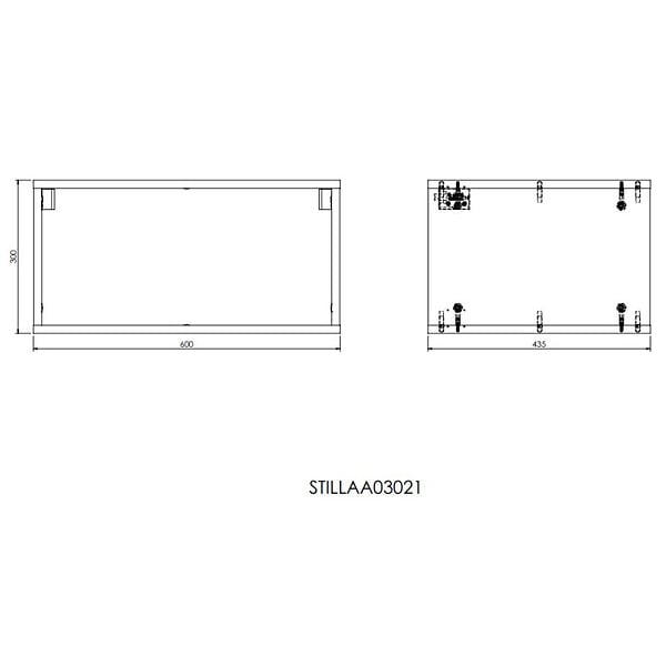 NATUREL - Naturel Etagère Naturel Stilla 30x60x44 cm blanc (STILLAA03021) - large