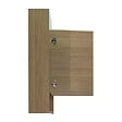 NATUREL - Naturel Lucca Armoire de toilette assemblée 80x75 cm, stratifié, 4 étagères, miroir, couleur chêne (LUCCA80CABD) - vignette
