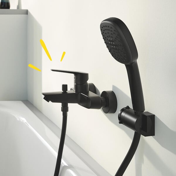 GROHE - Grohe START mitigeur Bain/douche 1/2", noir mat (G-322782432) - large