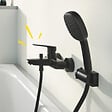 GROHE - Grohe START mitigeur Bain/douche 1/2", noir mat (G-322782432) - vignette