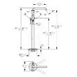 GROHE - Grohe Essence Mitigeur monocommande Bain/Douche 1/2", montage au sol (23491AL1) - vignette