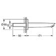 GROHE - Grohe BauCosmopolitan entrée de baignoire, chrome (G13255001) - vignette