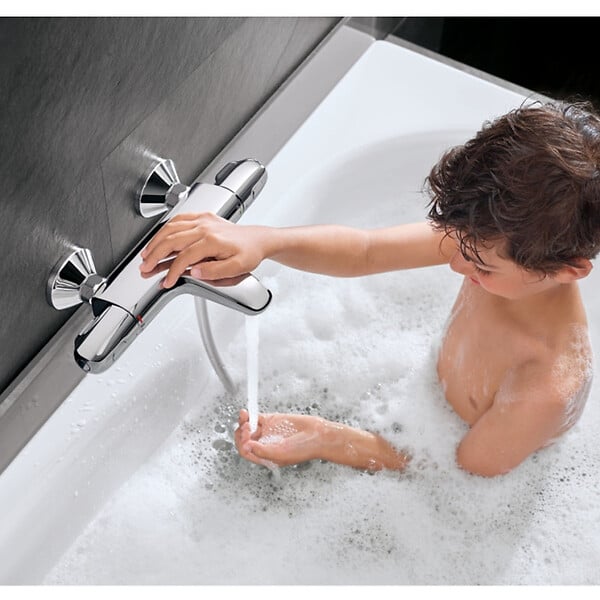 GROHE - Grohe GROHTHETM 1000 Mitigeur Thermostatique Bain/Douche, Chrome (34816003) - large