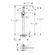 GROHE - Grohe Essence Mitigeur monocommande Bain/Douche 1/2", montage au sol (23491AL1) - vignette