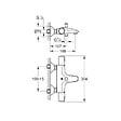 GROHE - Grohe PRECISION START mitigeur bain/douche  thermostatique, noir mat (G-345982430) - vignette