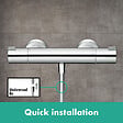 HANSGROHE - Mitigeur de douche thermostatique Hansgrohe Ecostat 1001 CL - vignette