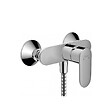 HANSGROHE - Hansgrohe Vernis Blend Set de douche mitigeur + Douchette à main 2 jets + Barre 65cm, Chrome (71646000-Vernis) - vignette