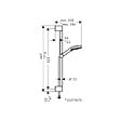 HANSGROHE - Hansgrohe Vernis Blend Set de douche mitigeur + Douchette à main 2 jets + Barre 65cm, Chrome (71646000-Vernis) - vignette