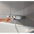 GROHE - Grohe Set bain/douche Mitigeur Grohtherm SmartControl + Douchette Euphoria 1 jet avec support mural, Chrome (34718000-EUPHORIA) - vignette