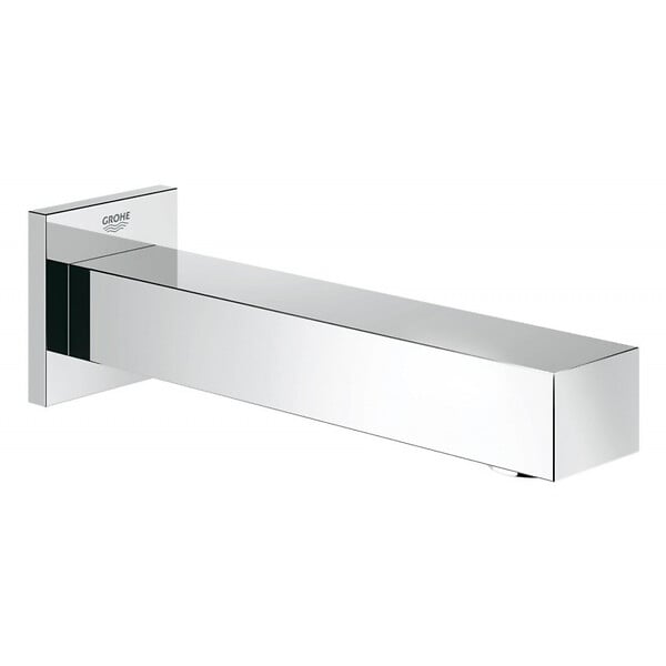 GROHE - Grohe Eurocube Set Mitigeur mécanique et corps d'encastrement + Bec bain StarLight + Douchette stick 1 jet, Chrome (24062cube-Bain) - large