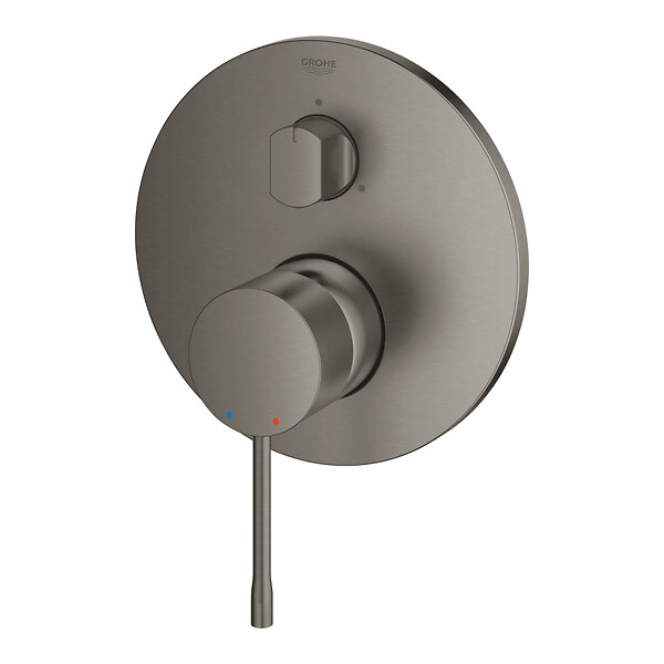GROHE - Grohe Essence mitigeur monocommande 3 sorties avec inverseur, gris foncé brossé (G24092AL1) - large