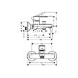 HANSGROHE - Hansgrohe Crometta Set mitigeur bain/douche + Barre 65cm + Douchette 2 jets + Flexible, Chrome (71440000-Crometta2) - vignette