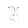 GROHE - Grohe Set bain/douche Mitigeur Essence + Ensemble de douche complet 3 jets Euphoria, Hard Graphite brossé (33624AL1-SET) - vignette