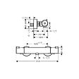 HANSGROHE - Hansgrohe Ecostat Mitigeur thermostatique douche + Douchette à main XXL 105mm 3 jets, Flexible de douche 125cm, support mural - vignette