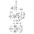 GROHE - Grohe Eurosmart Cosmopolitan  Mitigeur monocommande 1/2" bain/douche avec Douchette à main 1 jet, Chrome (32832000) - vignette