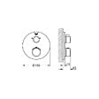 GROHE - Grohe Grohtherm Set de douche encastré avec mitigeur thermostatique, douche de tête 210mm + Douchette avec support mural, Chrome - vignette