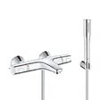 GROHE - Grohe Set bain/douche Mitigeur thermostatique Precision Trend + Douchette stick 1jet Euphoria Cosmopolitan, Chrome (34227002-Euphoria) - vignette