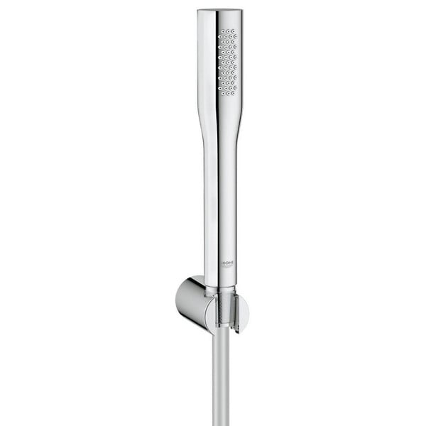 GROHE - Grohe Set bain/douche Mitigeur thermostatique Precision Trend + Douchette stick 1jet Euphoria Cosmopolitan, Chrome (34227002-Euphoria) - large