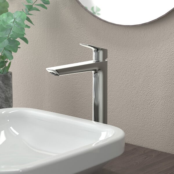 HANSGROHE - Hansgrohe Logis Mitigeur de lavabo XL avec ComfortZone 240, sans tirette ni vidage, Chrome (71258000) - large