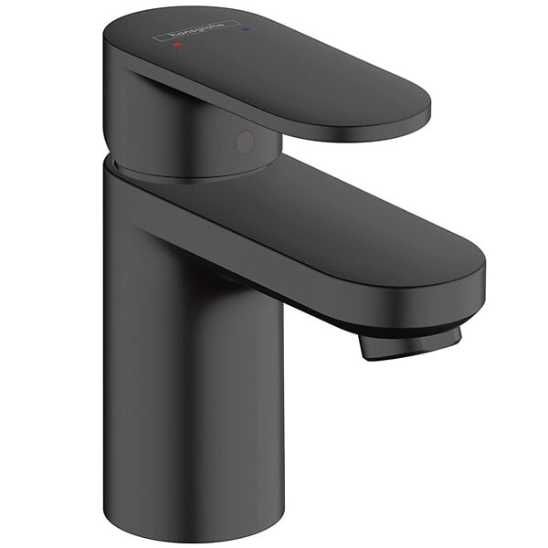 HANSGROHE - Hansgrohe Vernis Blend Mitigeur de lavabo 70, avec tirette et vidage synthétique, Noir mat (71550670) - large