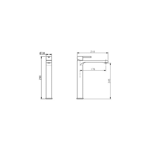 SWISS AQUA TECHNOLOGIES - Swiss Aqua Technologies Mitigeur de lavabo XL Fusion sans tirette chromé (SATBSFU285TC) - large