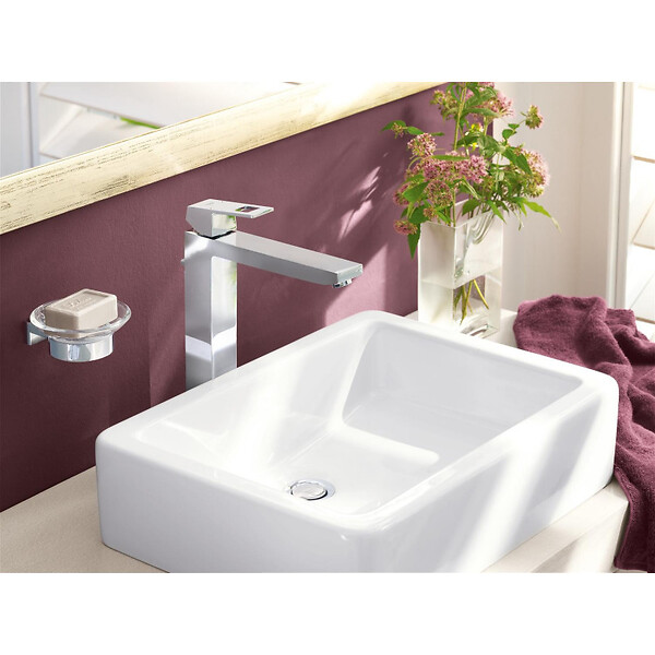 GROHE - Grohe Eurocube Set Mitigeur monocommande 1/2" LavaboTaille XL + Bonde clic clac Grohe pour lavabo avec trop-plein (23406000-CLICCLAC) - large