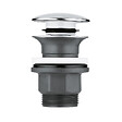 GROHE - Grohe Eurocube Set Mitigeur monocommande 1/2" LavaboTaille XL + Bonde clic clac Grohe pour lavabo avec trop-plein (23406000-CLICCLAC) - vignette