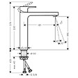 HANSGROHE - Hansgrohe Vernis Shape Mitigeur de lavabo ComfortZone 190 avec cartouche céramique, Noir mat (71591670) - vignette