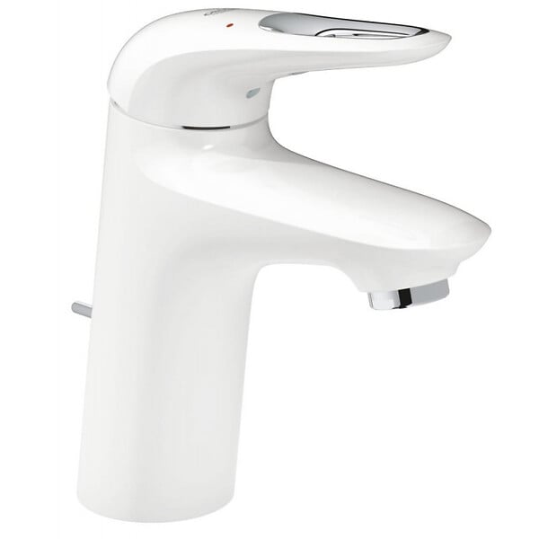 GROHE - Grohe Eurostyle Mitigeur monocommande 1/2" Lavabo Taille S Blanc avec vidage automatique (33558LS3) - large