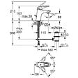 GROHE - Grohe Eurostyle Mitigeur monocommande 1/2" Lavabo Taille S Blanc avec vidage automatique (33558LS3) - vignette