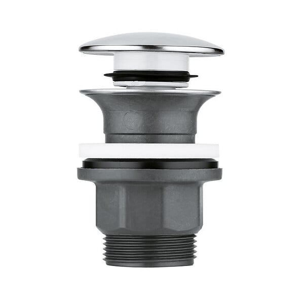GROHE - Grohe Lineare Set Mitigeur Monocommande Lavabo Taille XL + Bonde clic clac Grohe pour lavabo avec trop-plein (23405001-CLICCLAC) - large