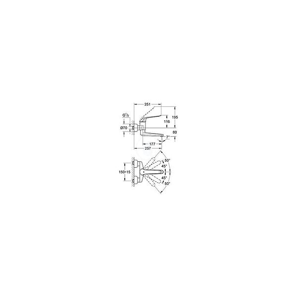GROHE - Grohe Euroeco Special Mitigeur monocommande 1/2" Lavabo 32773000 - large