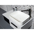 SWISS AQUA TECHNOLOGIES - Swiss Aqua Technologies Set vasque à poser rectangulaire 50x39x13cm sans trop-plein + bonde à écoulement libre Infinitio blanc - vignette